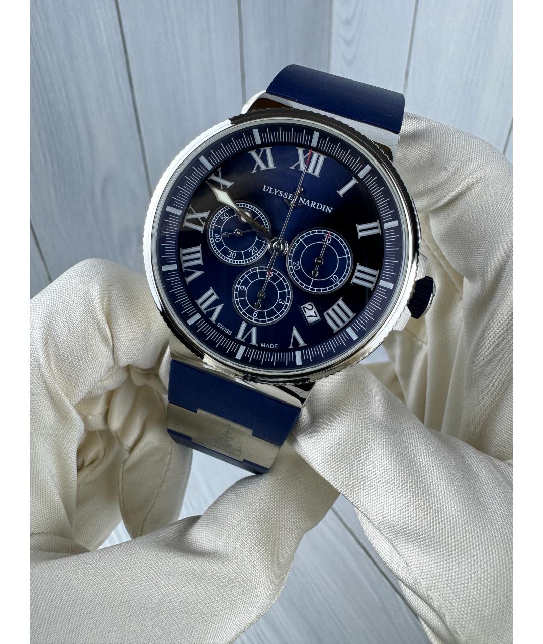 Ulysse Nardin Темно-синие часы, фото 2