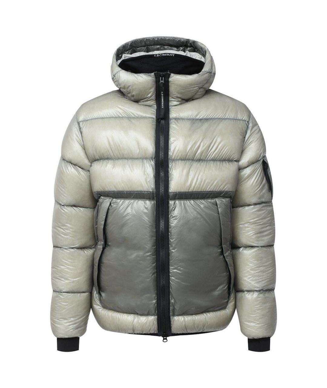 CP COMPANY Серый полиамидовый пуховик, фото 9