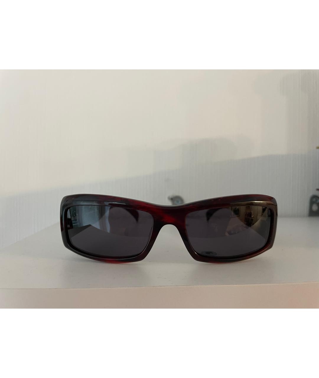 MAX MARA Бордовые пластиковые солнцезащитные очки, фото 4
