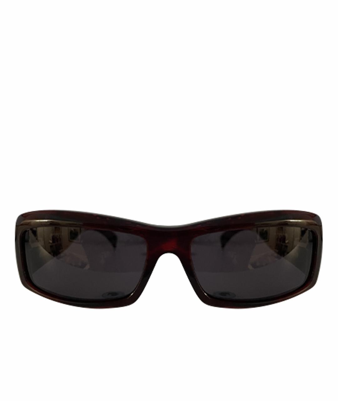 MAX MARA Бордовые пластиковые солнцезащитные очки, фото 1
