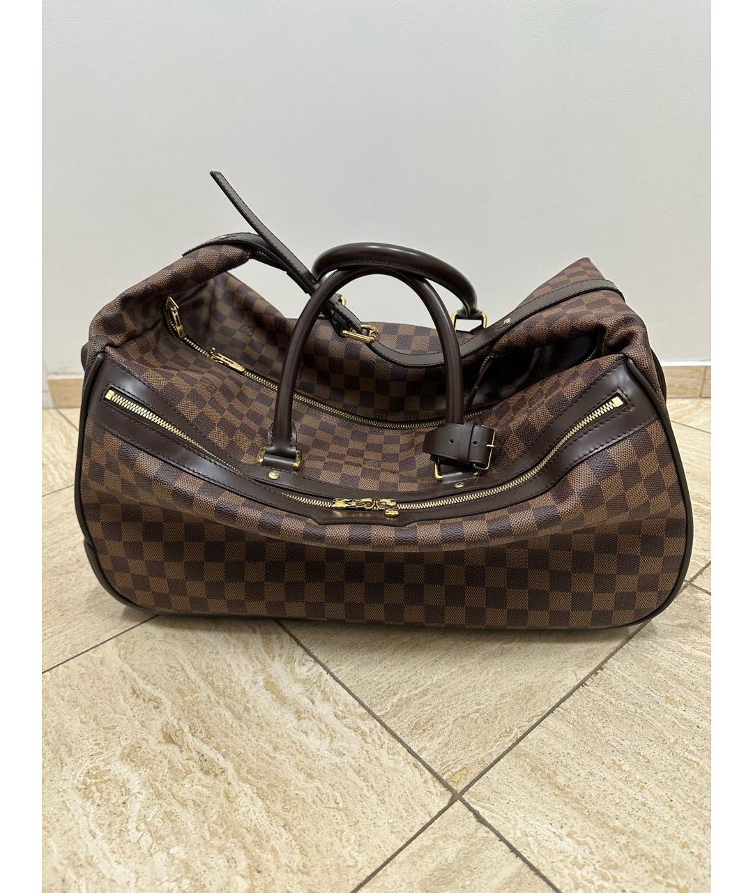 LOUIS VUITTON Коричневый чемодан, фото 3