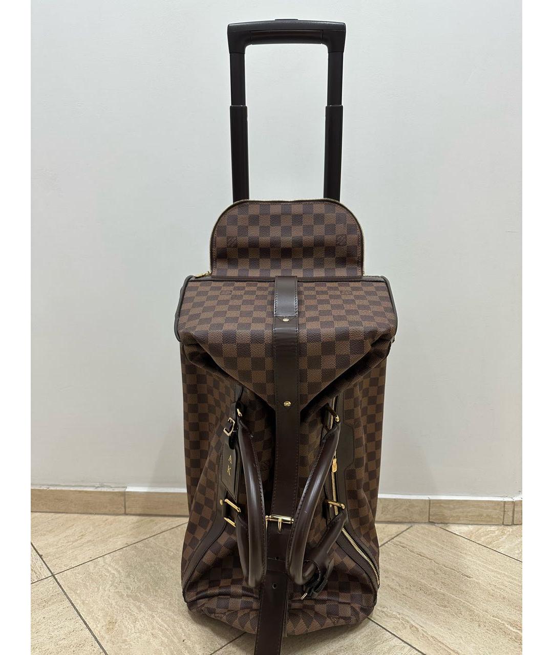 LOUIS VUITTON Коричневый чемодан, фото 8