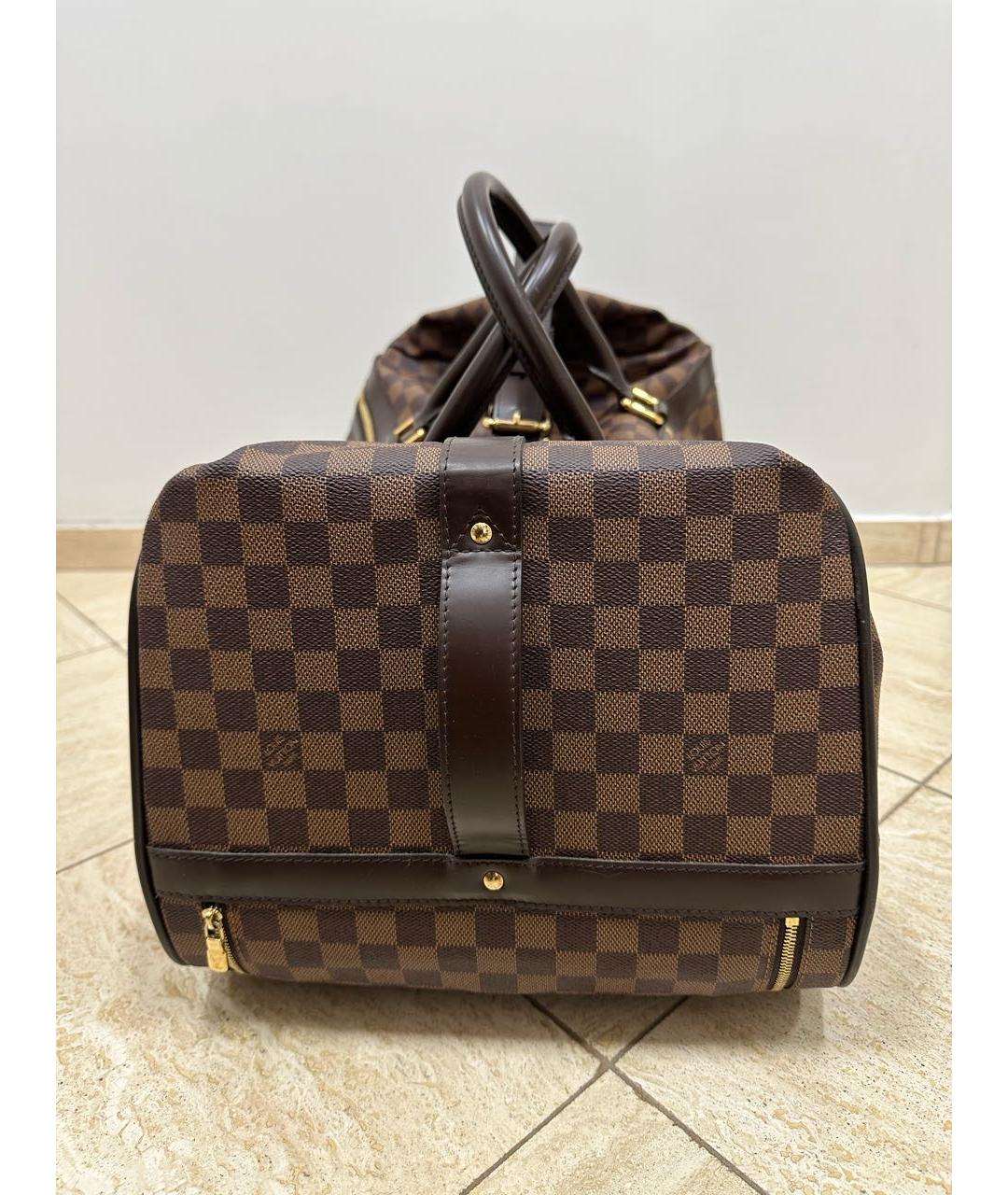 LOUIS VUITTON Коричневый чемодан, фото 5