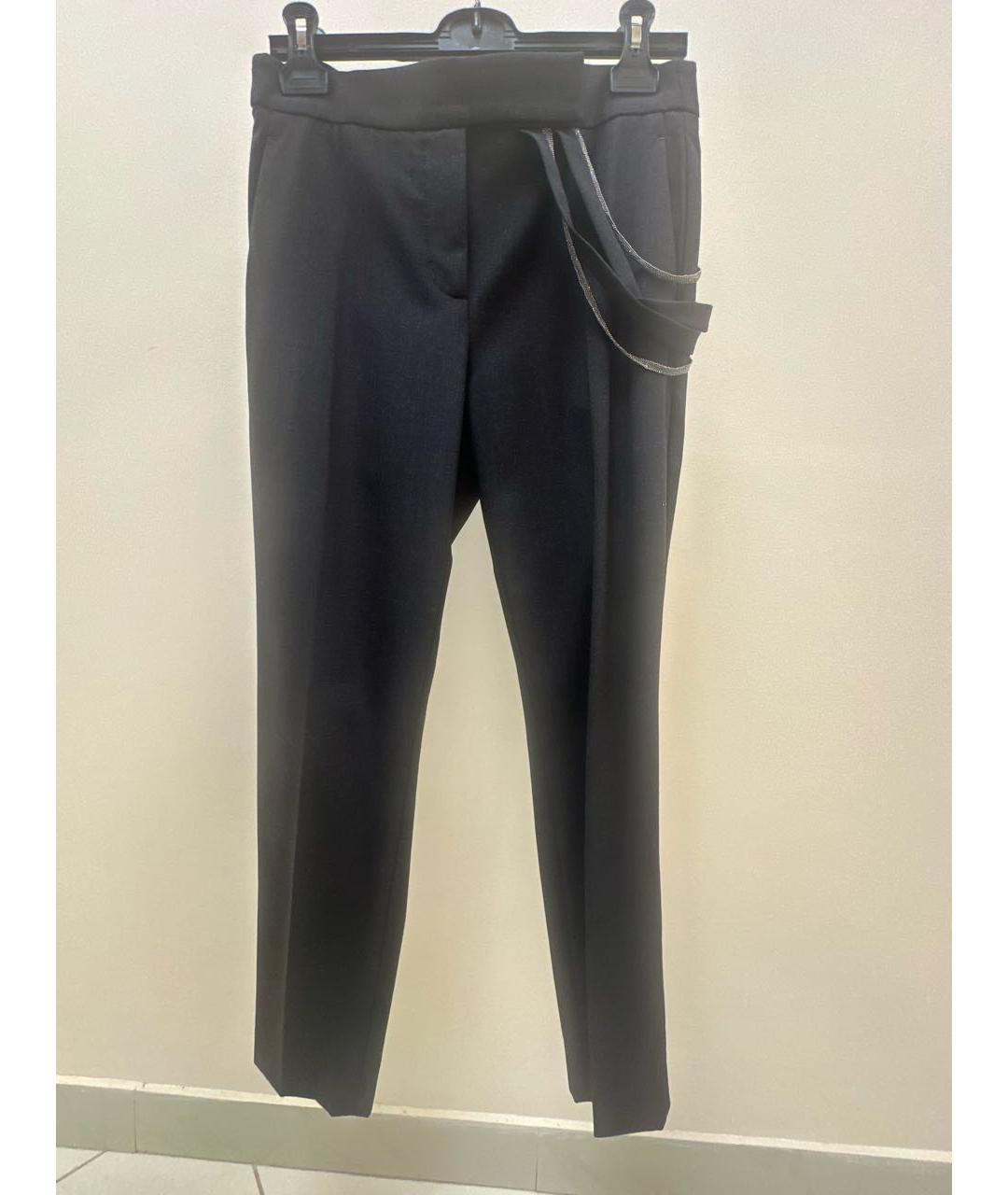 BRUNELLO CUCINELLI Антрацитовый шерстяной костюм с брюками, фото 2