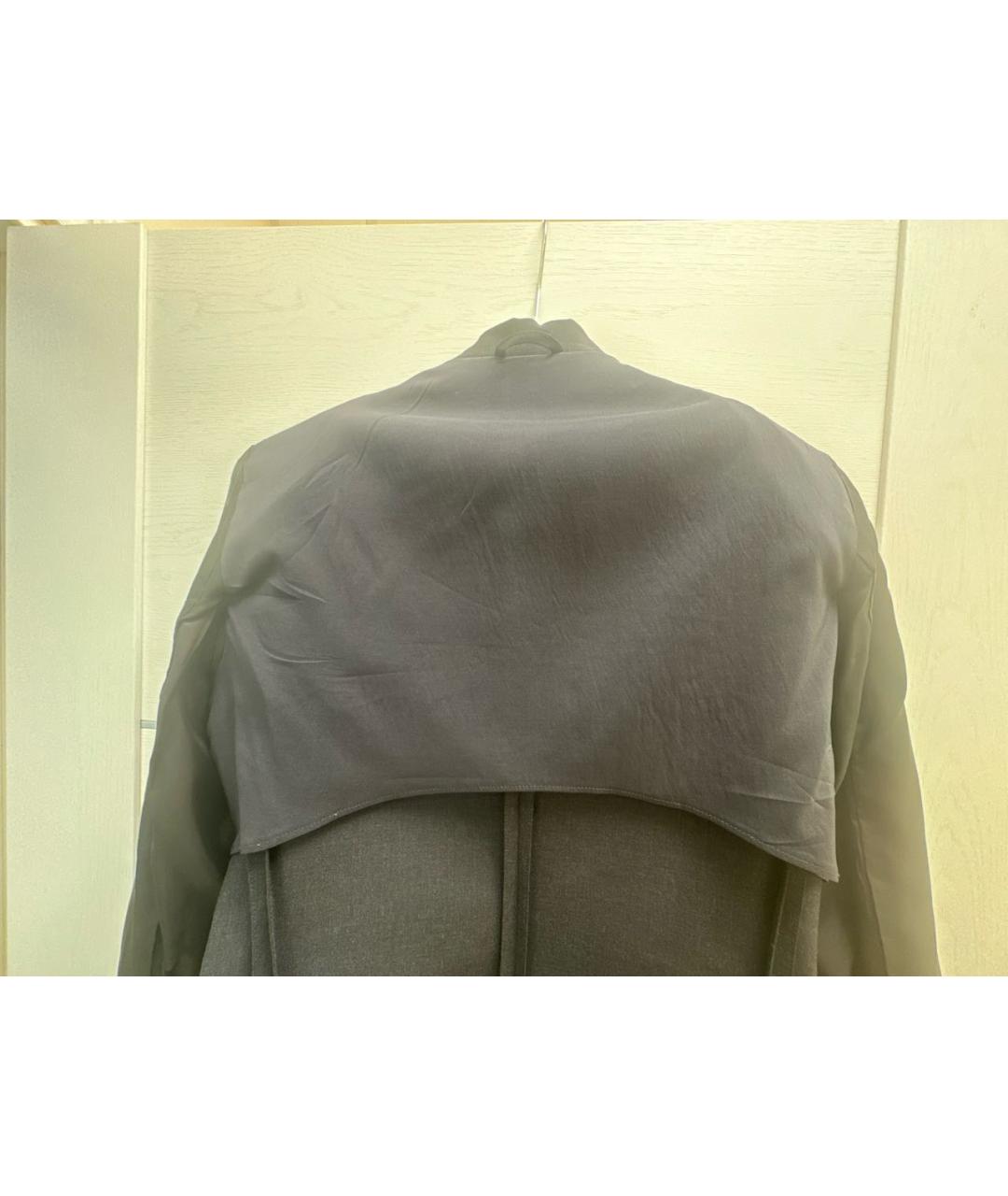 BRUNELLO CUCINELLI Антрацитовый шерстяной костюм с брюками, фото 3