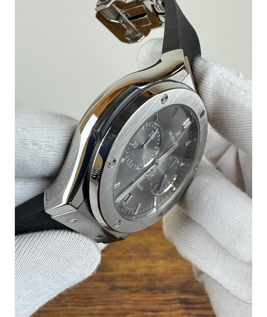 HUBLOT Черные металлические часы, фото 4