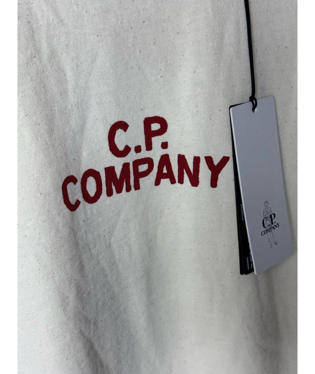 CP COMPANY Бежевая хлопковая футболка, фото 3