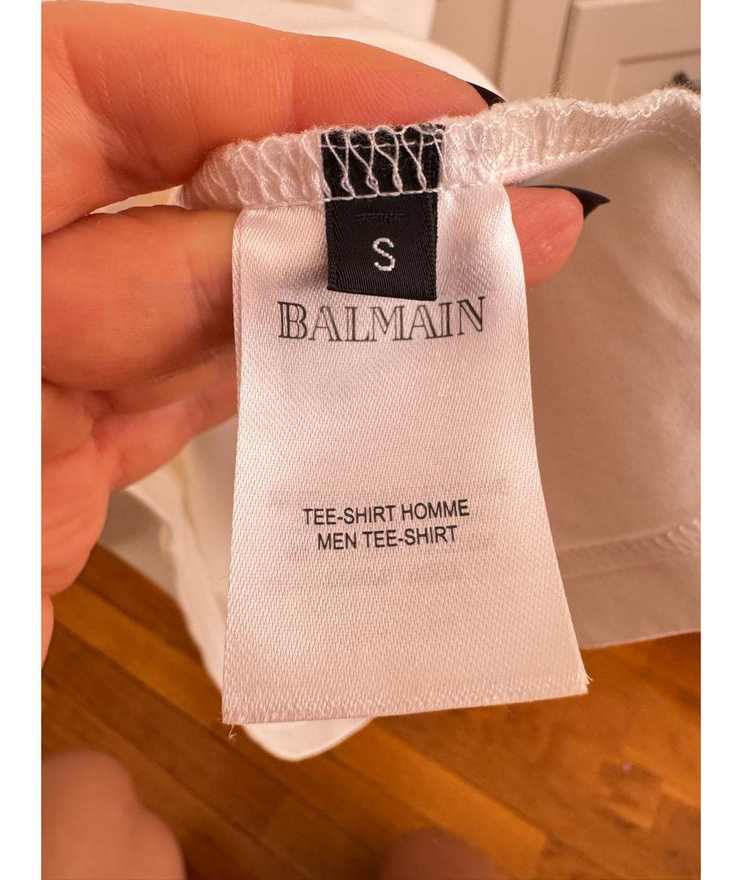 BALMAIN Белая футболка, фото 6
