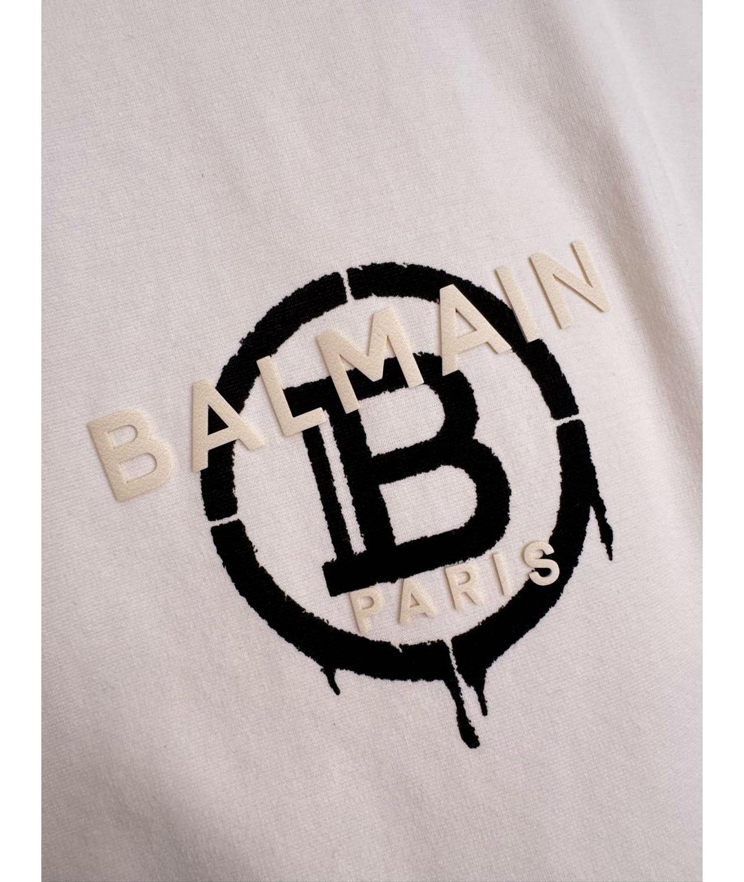 BALMAIN Белая футболка, фото 4
