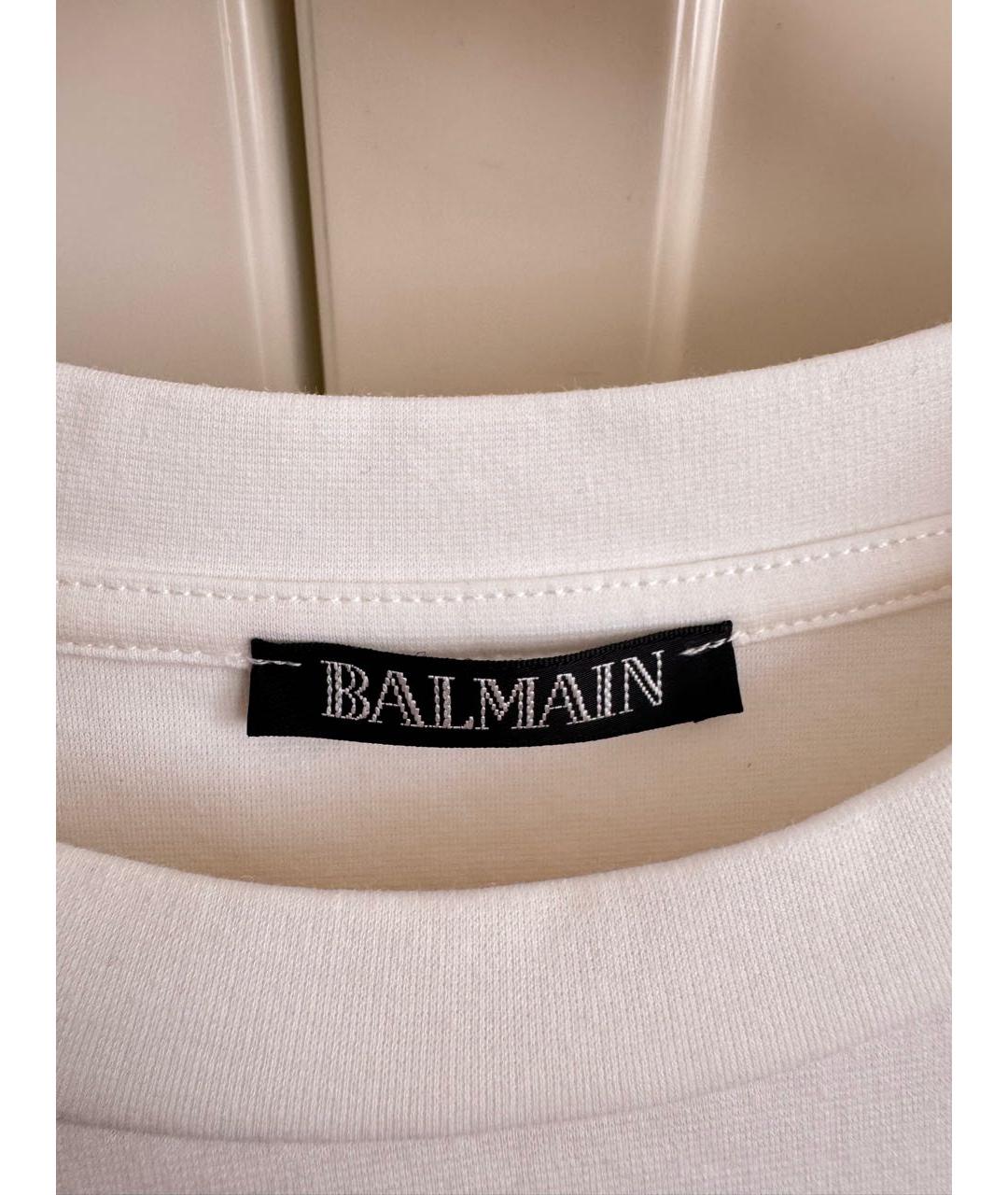BALMAIN Белая футболка, фото 5