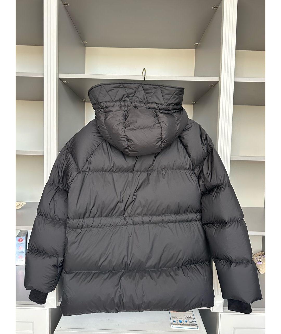BURBERRY Черный полиэстеровый пуховик, фото 2