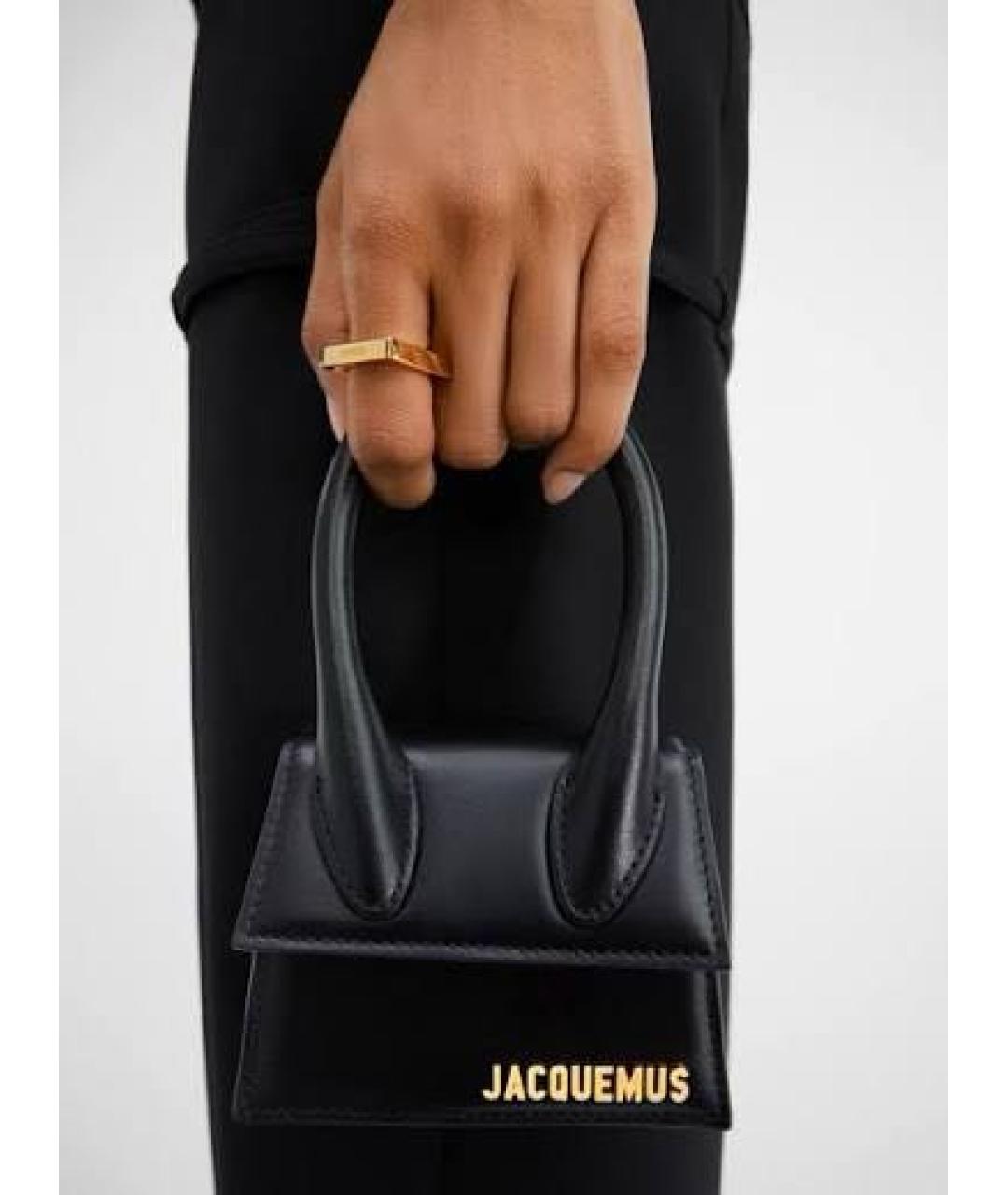JACQUEMUS Золотое латунное кольцо, фото 6