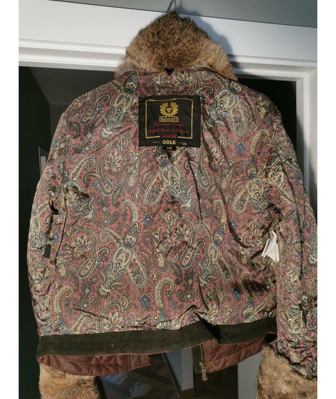 BELSTAFF Бордовая хлопковая куртка, фото 3