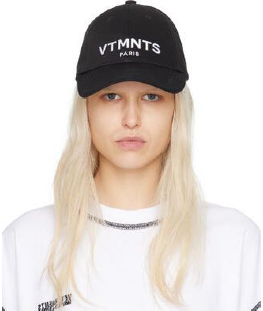 VTMNTS Черная хлопковая кепка, фото 3