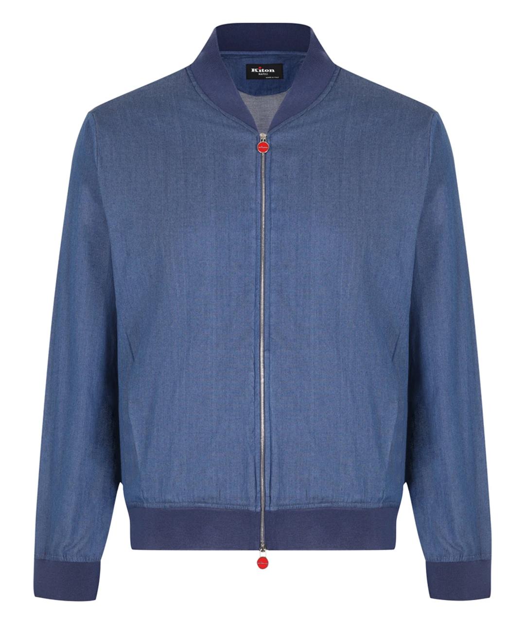 KITON Серая льняная куртка, фото 1