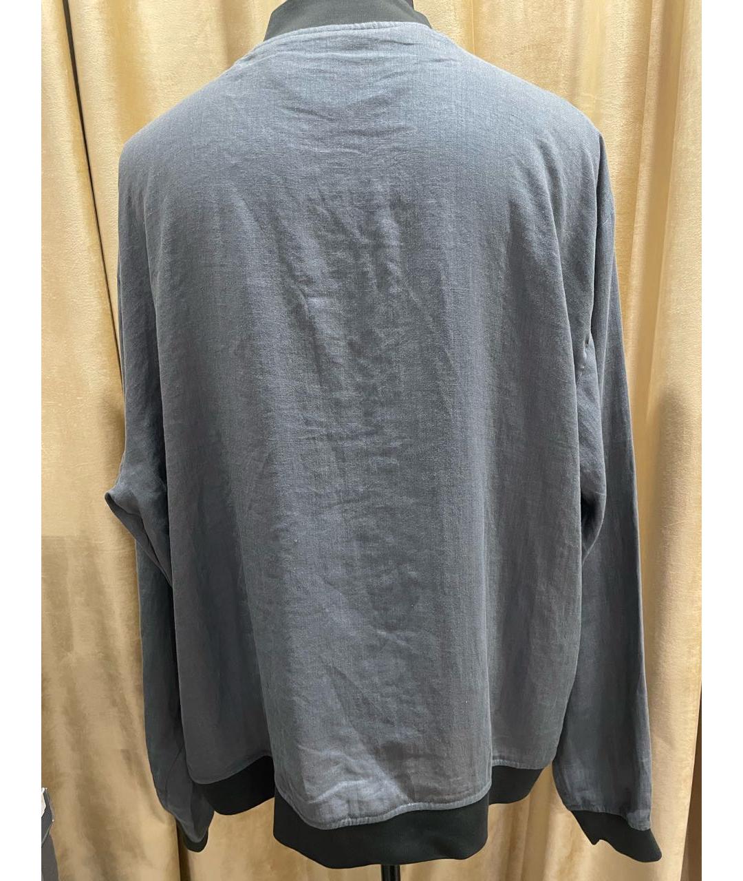 KITON Серая льняная куртка, фото 2