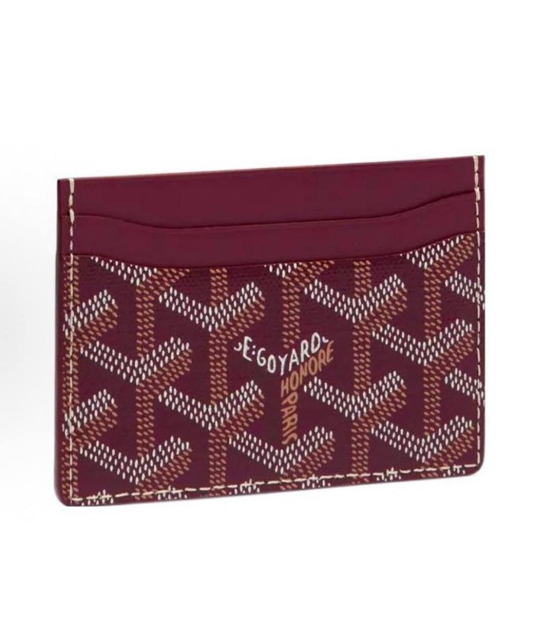 GOYARD Бордовый кардхолдер, фото 4