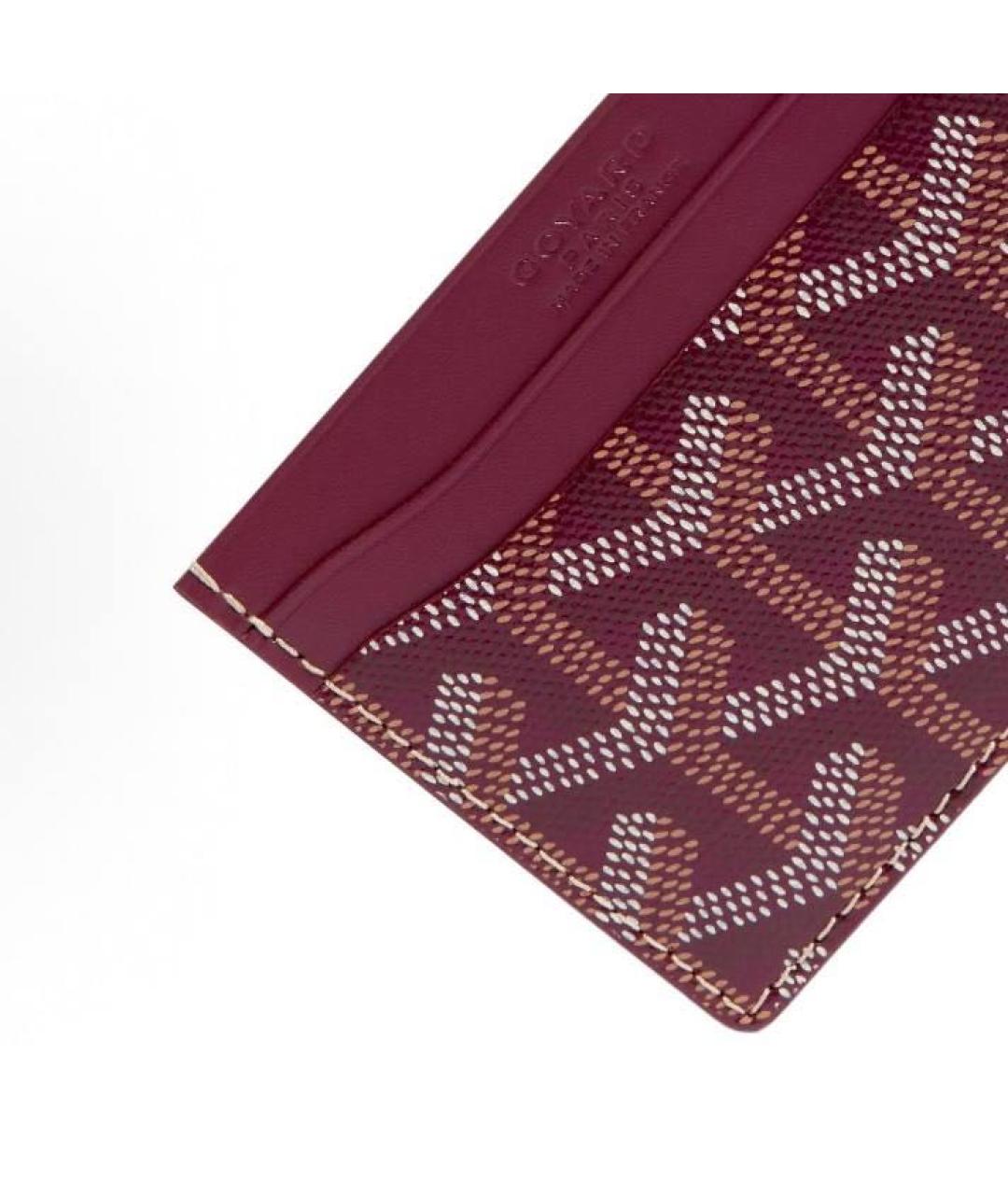 GOYARD Бордовый кардхолдер, фото 2