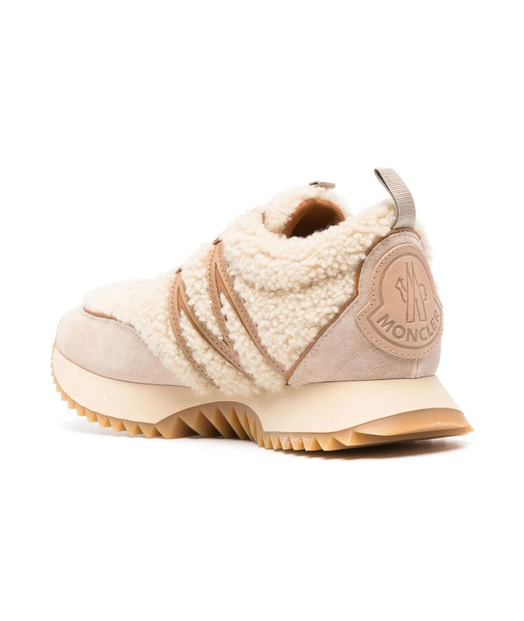 MONCLER Бежевые кроссовки, фото 3