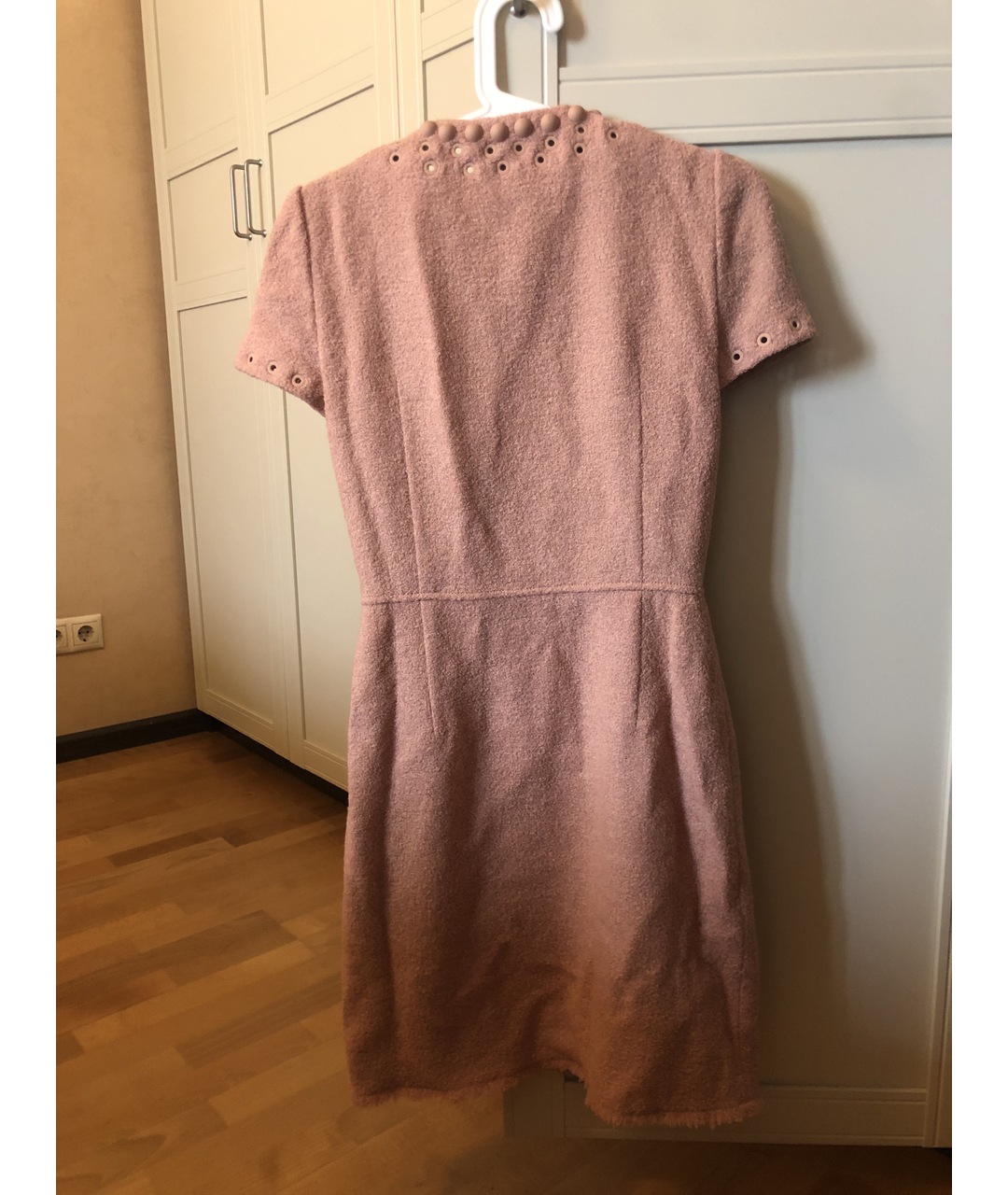 MOSCHINO Розовое шерстяное платье, фото 2