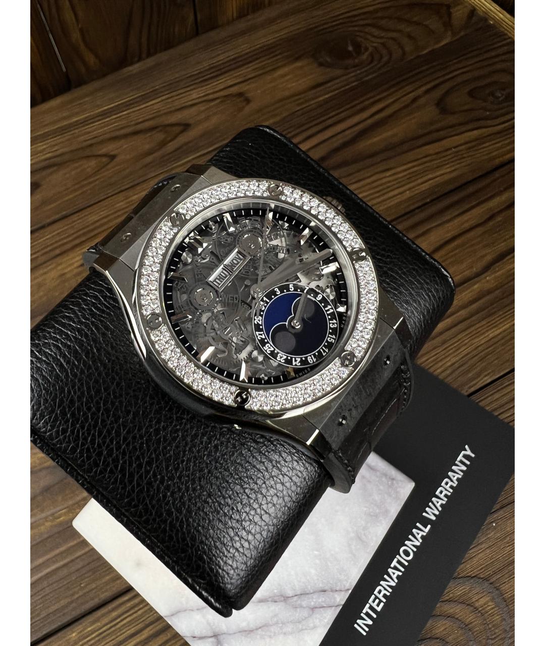 HUBLOT Черные металлические часы, фото 2