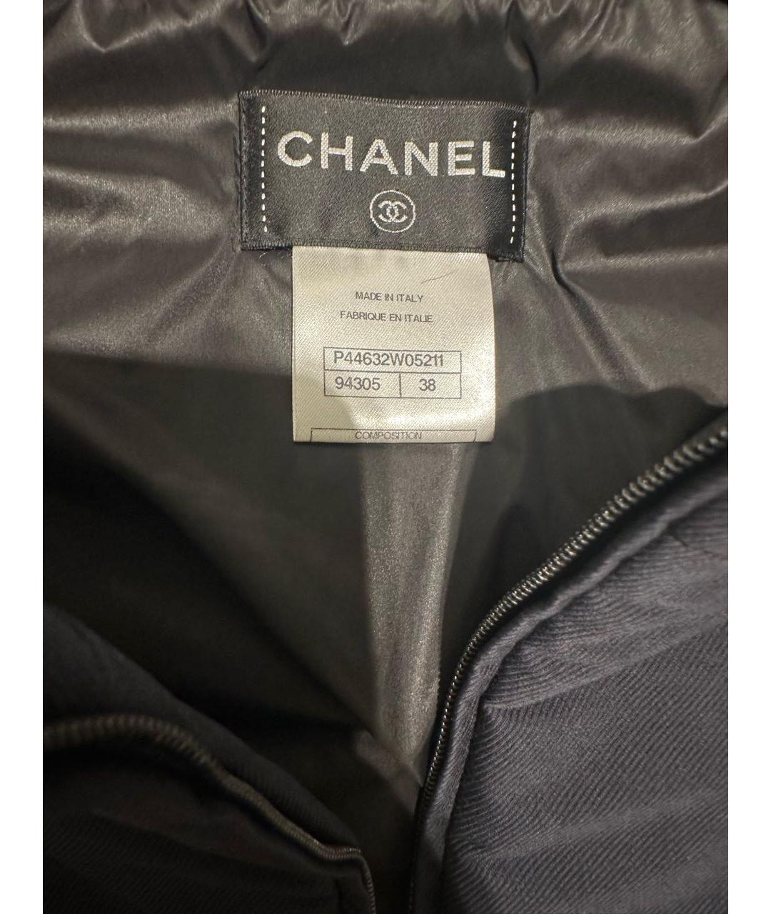 CHANEL Черная полиамидовая куртка, фото 3