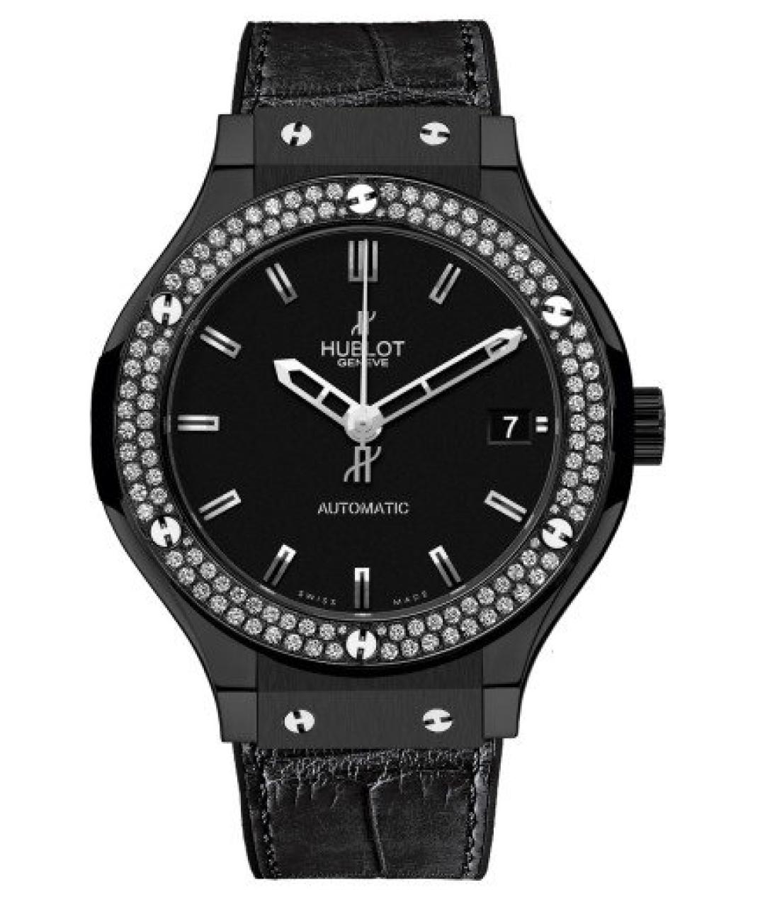 HUBLOT Черные керамические часы, фото 7
