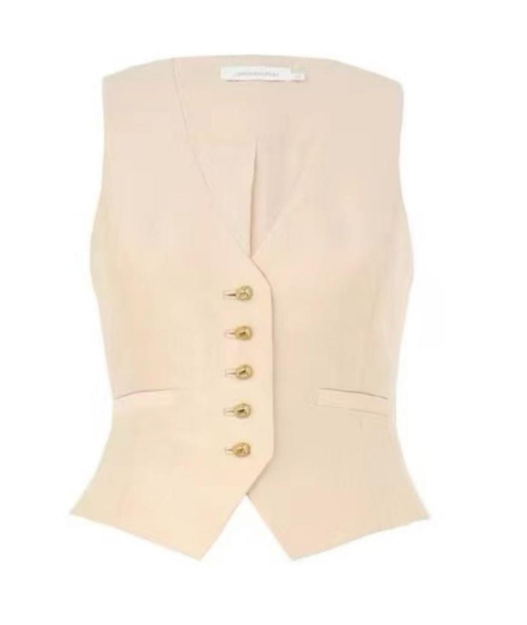 ZIMMERMANN Бежевый шерстяной жилет, фото 1