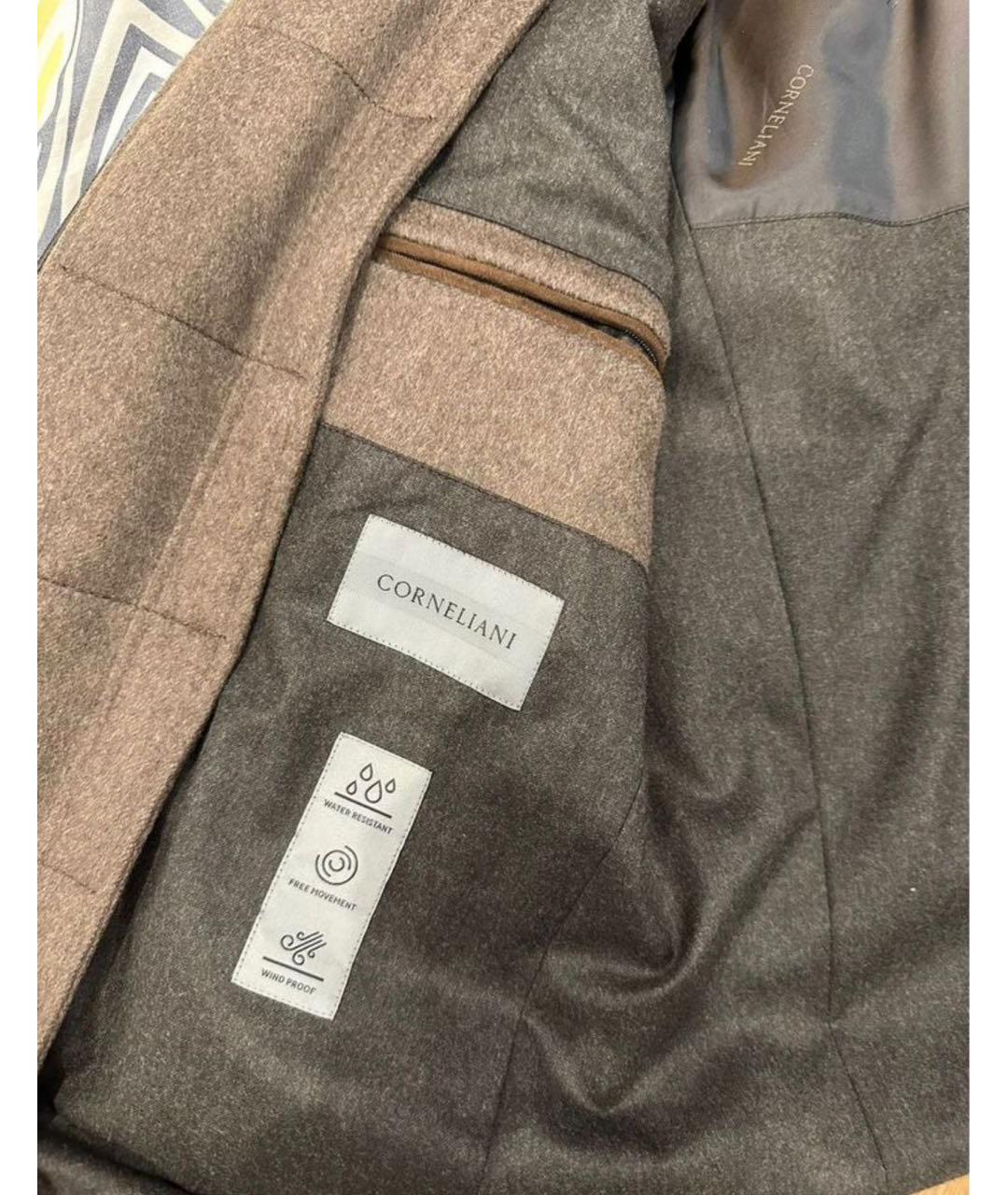 CORNELIANI Коричневое кашемировое пальто, фото 3
