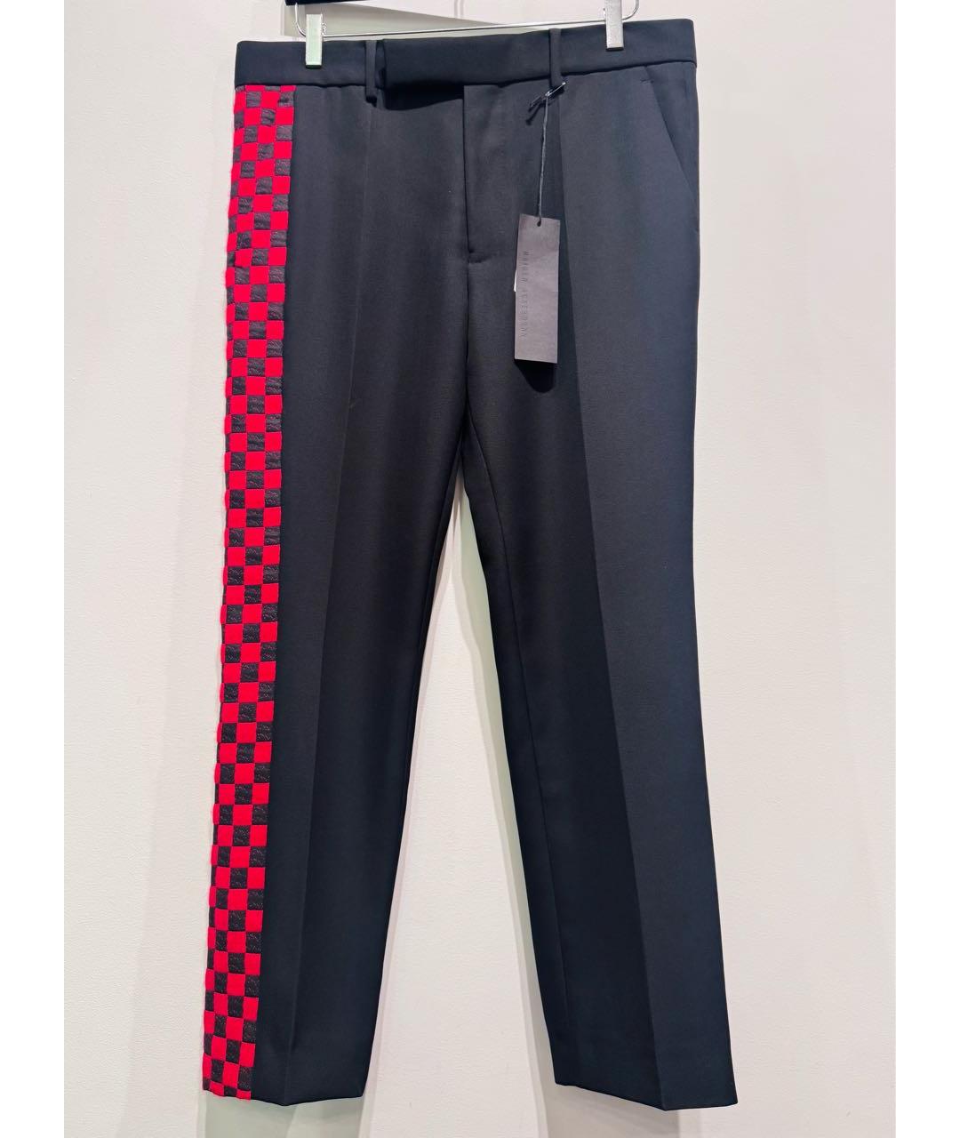 HAIDER ACKERMANN Черные шерстяные классические брюки, фото 9