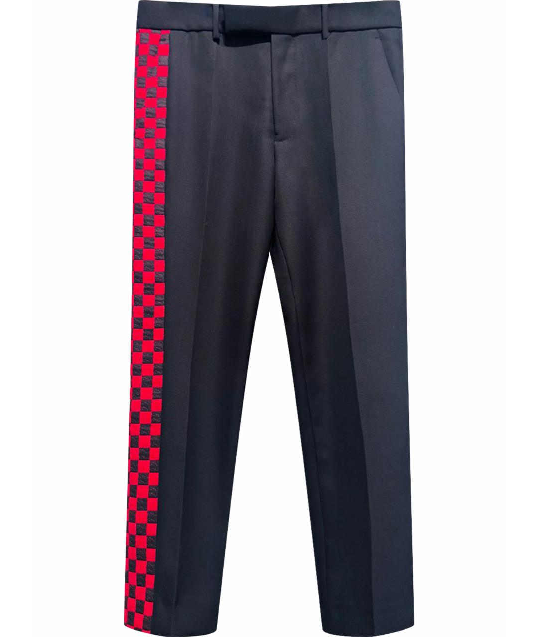 HAIDER ACKERMANN Черные шерстяные классические брюки, фото 1