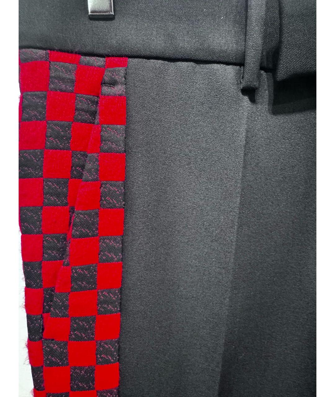 HAIDER ACKERMANN Черные шерстяные классические брюки, фото 4