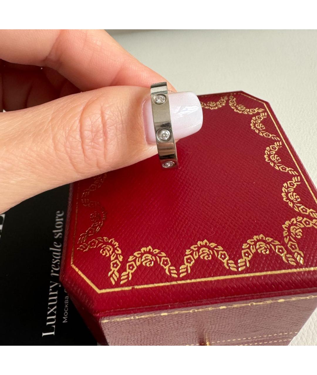 CARTIER Серебряное кольцо из белого золота, фото 5