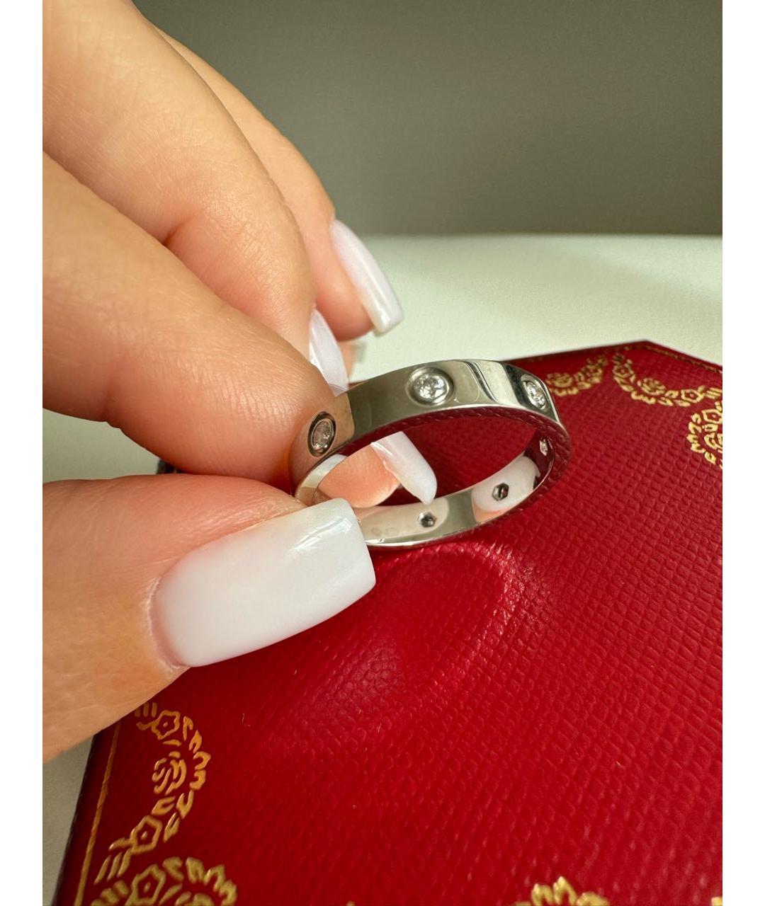 CARTIER Серебряное кольцо из белого золота, фото 4