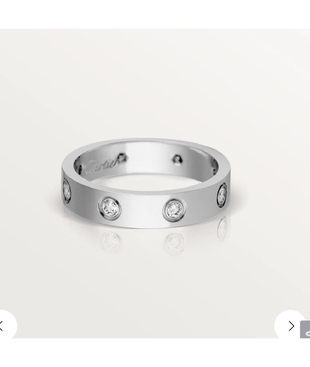 CARTIER Серебряное кольцо из белого золота, фото 9