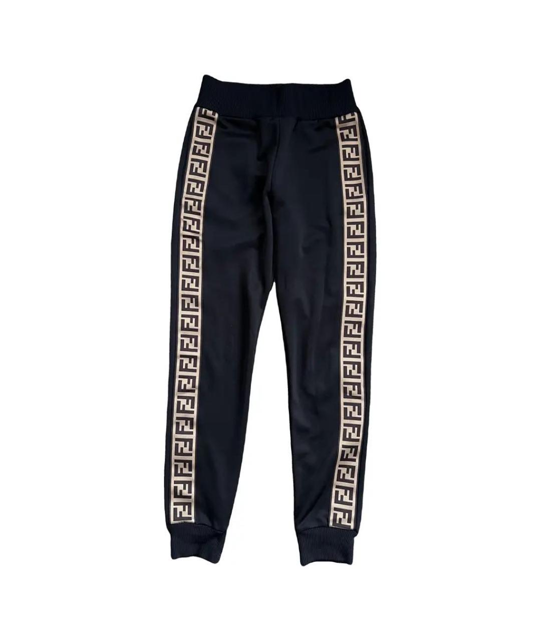 FENDI Черные брюки узкие, фото 1