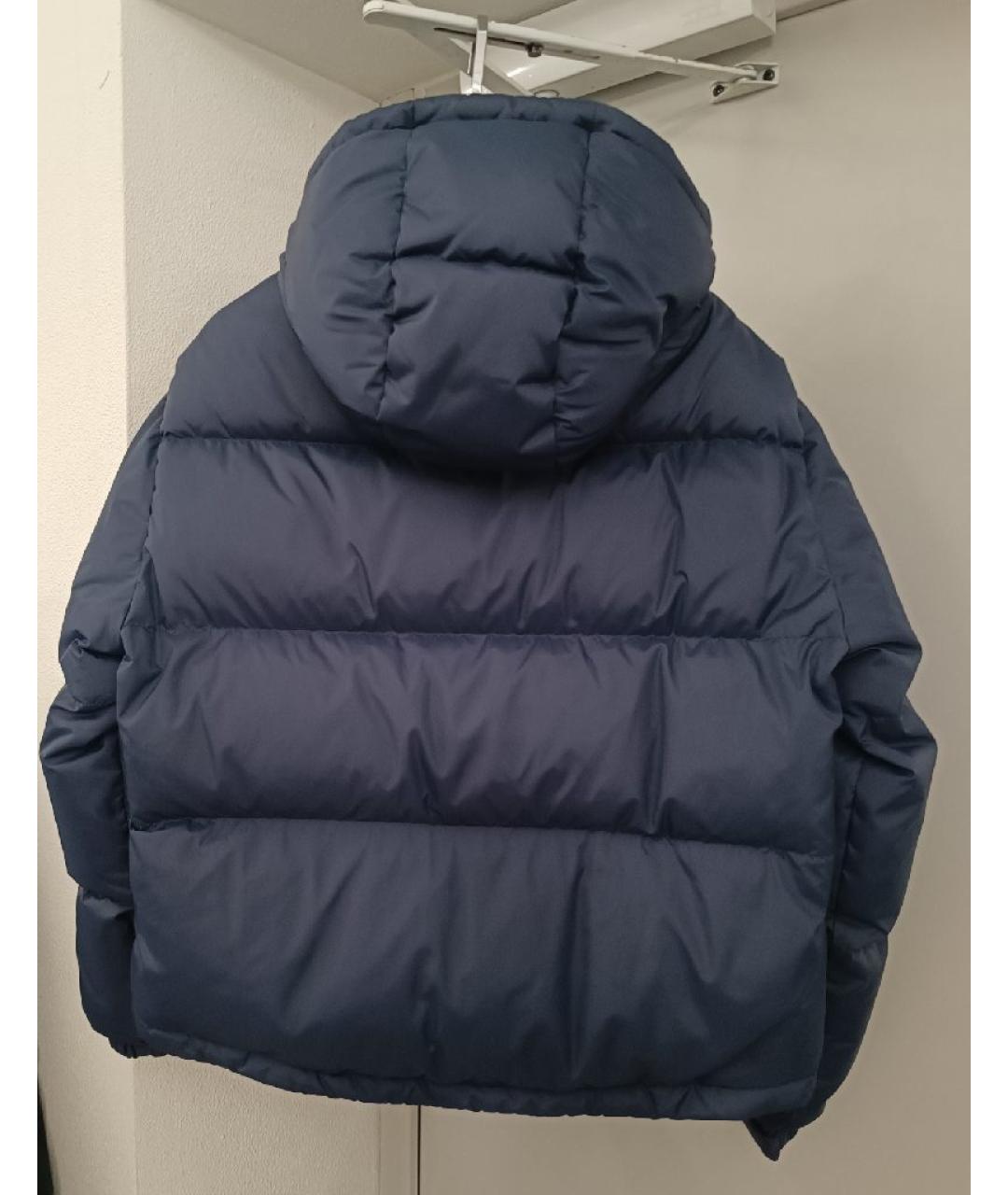 SPORTY AND RICH Темно-синяя полиэстеровая куртка, фото 2