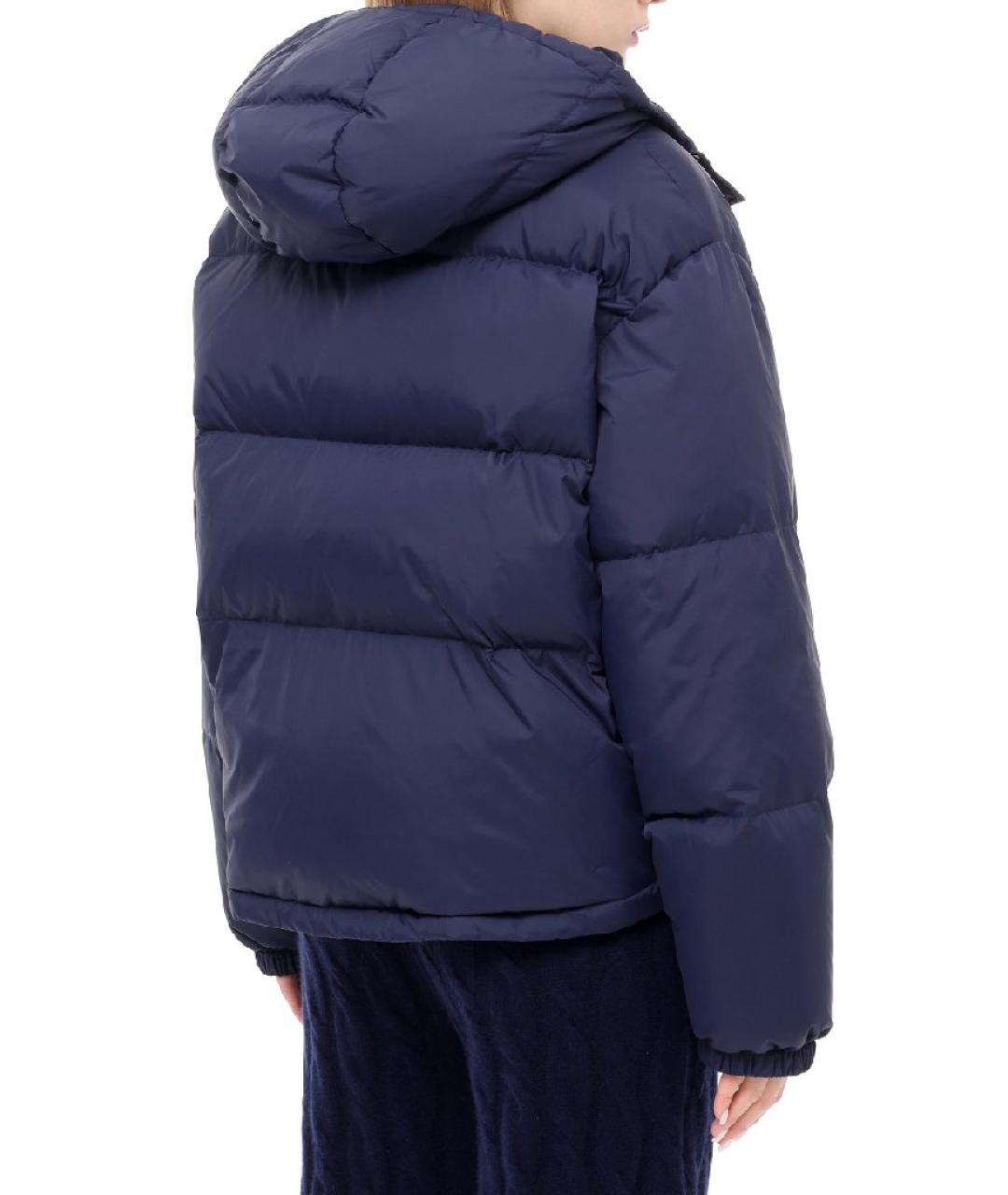 SPORTY AND RICH Темно-синяя полиэстеровая куртка, фото 9