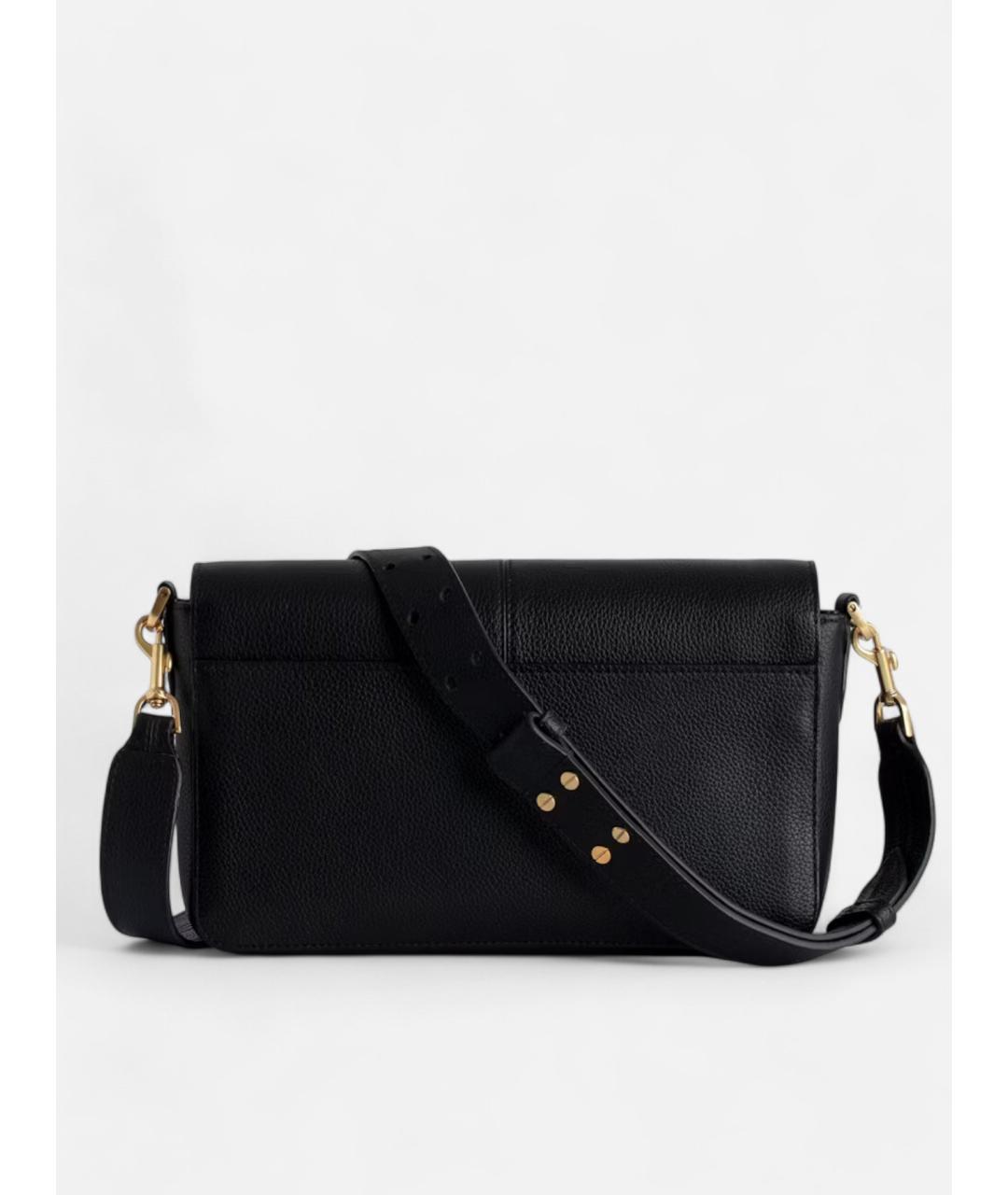 ZADIG & VOLTAIRE Черная кожаная сумка через плечо, фото 2