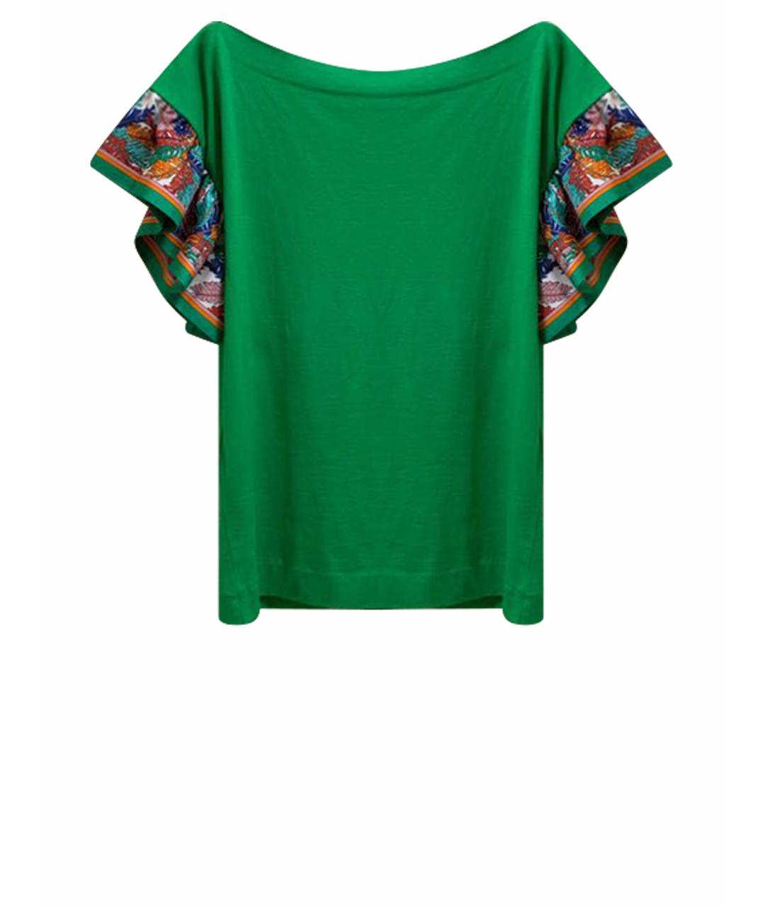 EMILIO PUCCI Зеленая хлопковая футболка, фото 1