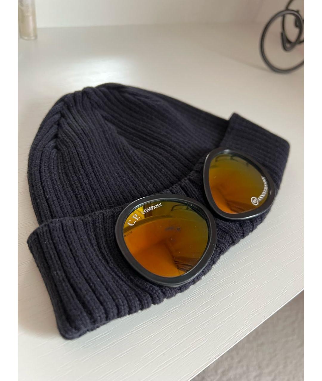 CP COMPANY Темно-синяя хлопковая шапка, фото 2