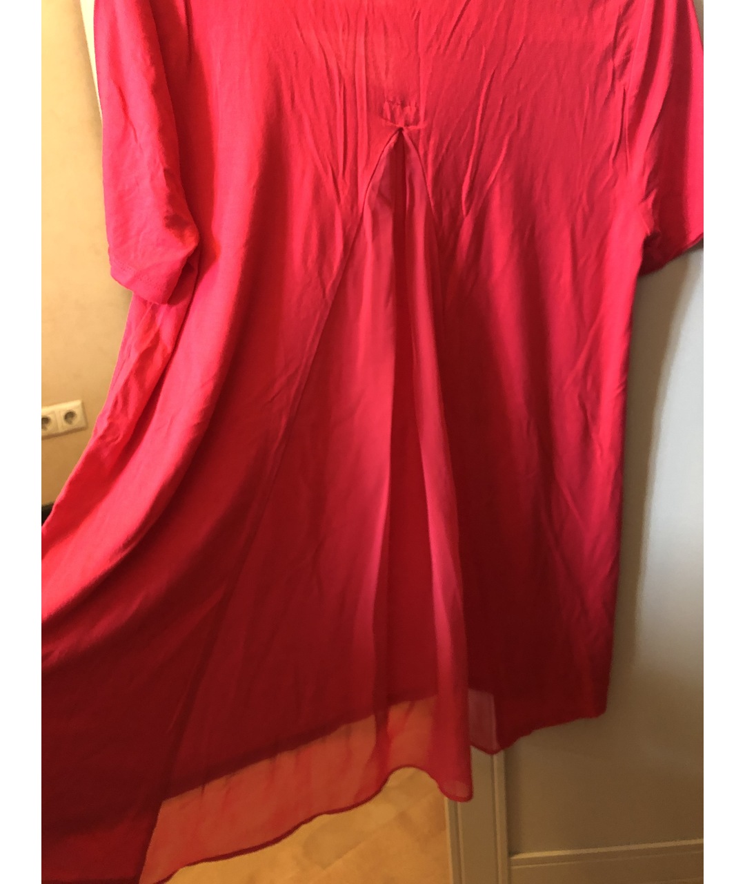 ELIE TAHARI Красная полиэстеровая футболка, фото 4