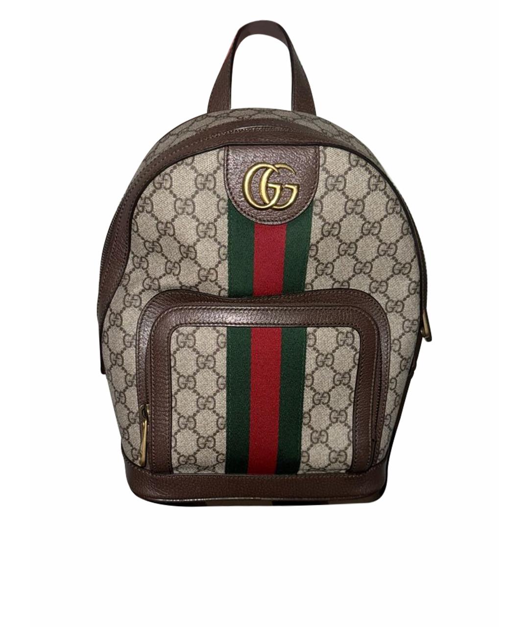 GUCCI Бежевый рюкзак, фото 1