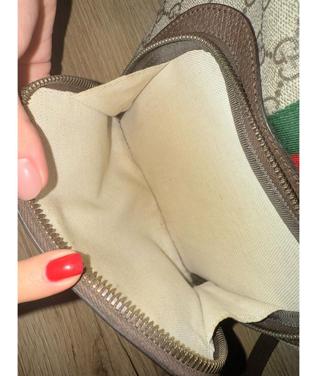 GUCCI Бежевый рюкзак, фото 4