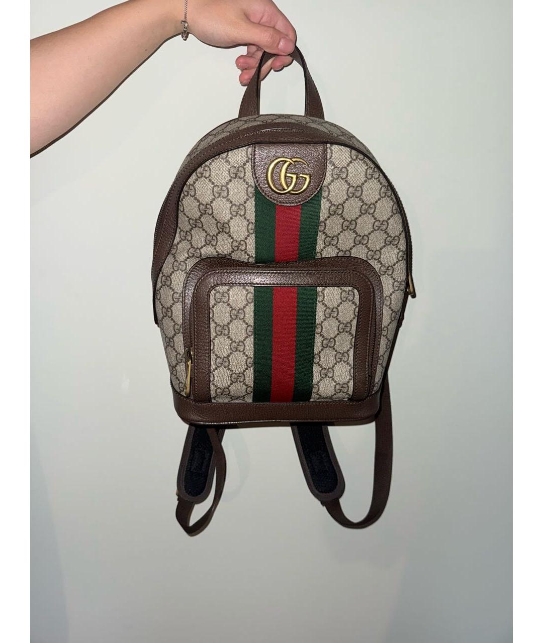 GUCCI Бежевый рюкзак, фото 7