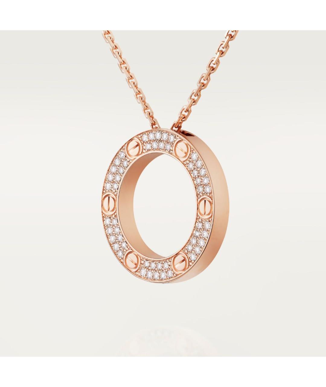 CARTIER Желтая подвеска из розового золота, фото 3
