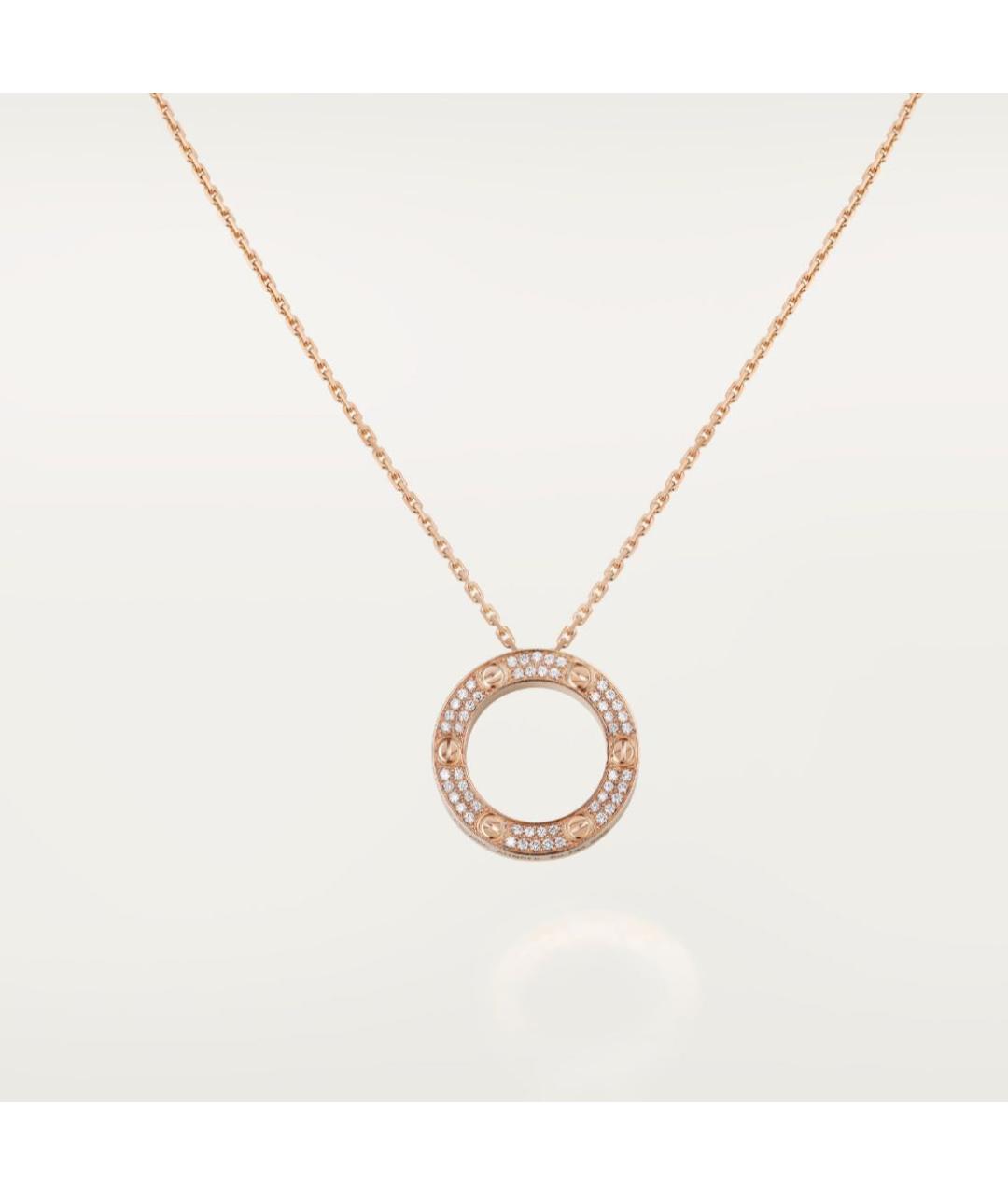 CARTIER Желтая подвеска из розового золота, фото 5