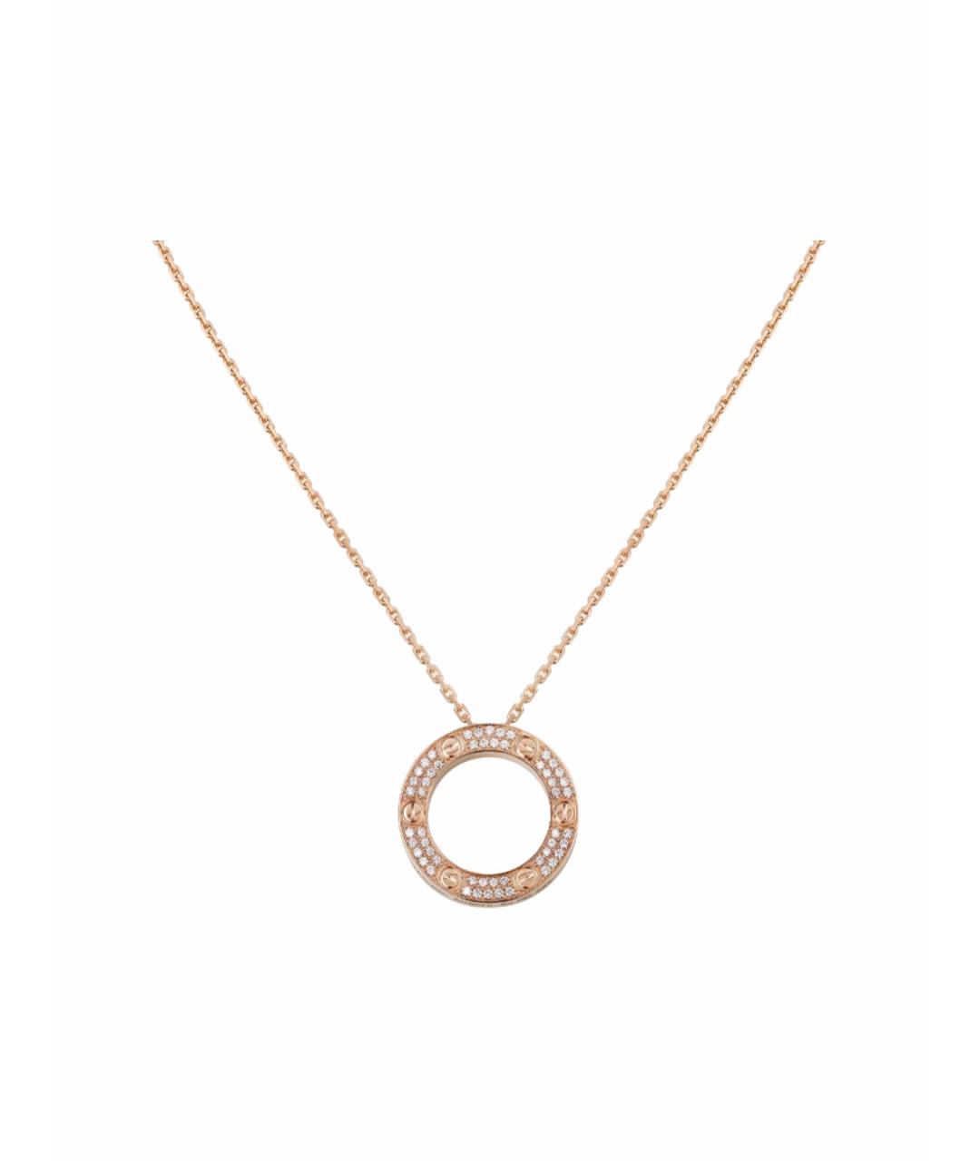 CARTIER Желтая подвеска из розового золота, фото 1
