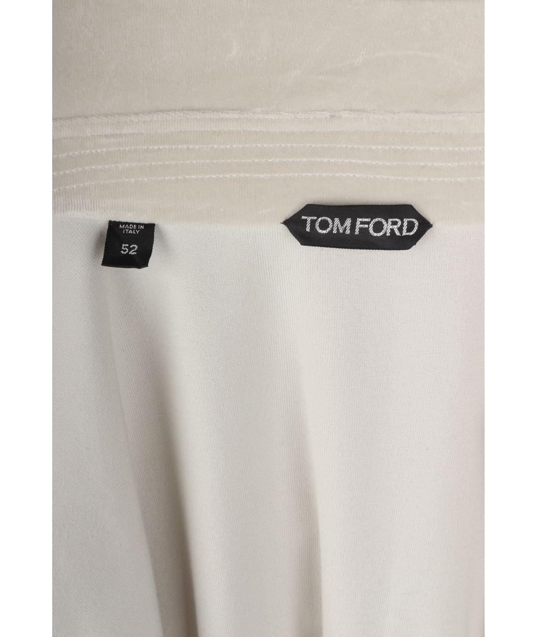 TOM FORD Бежевый хлопко-эластановый спортивный костюм, фото 6