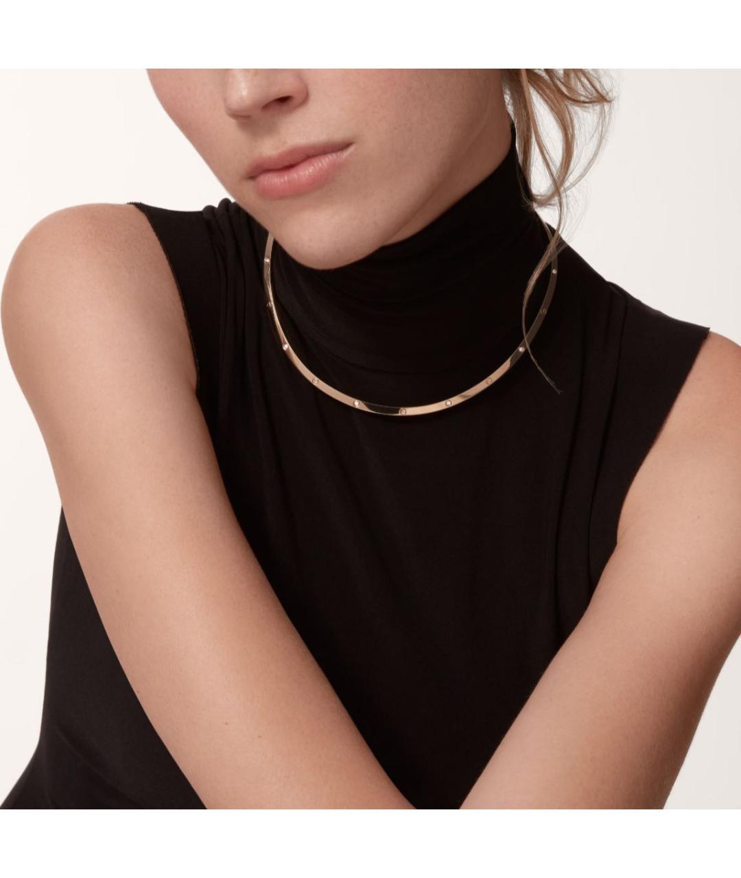 CARTIER Желтое колье из розового золота, фото 2